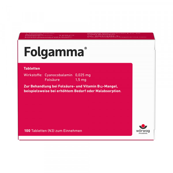 Abbildung für FOLGAMMA Tabletten