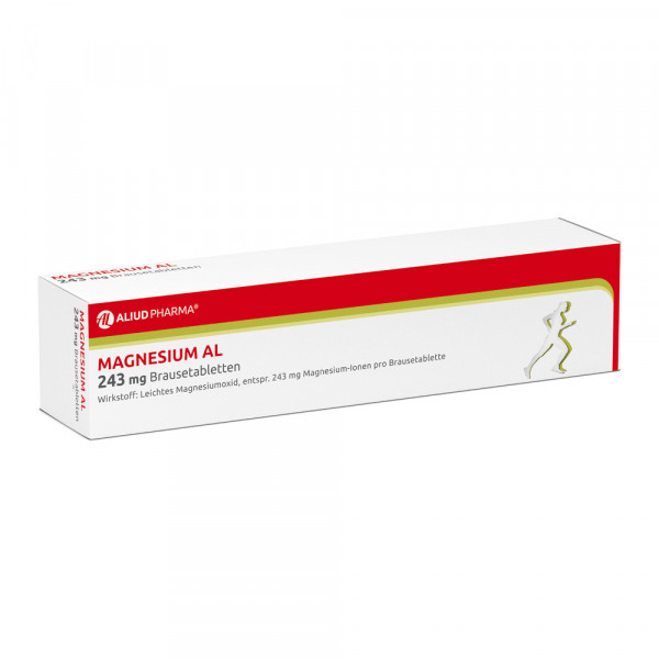 Abbildung für Magnesium AL 243 mg Brausetabletten bei Magnesiummangel und dadurch verursachten Wadenkrämpfe