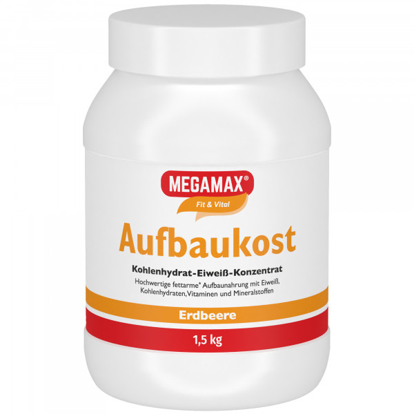 Abbildung für MEGAMAX Aufbaukost Erdbeere Pulver