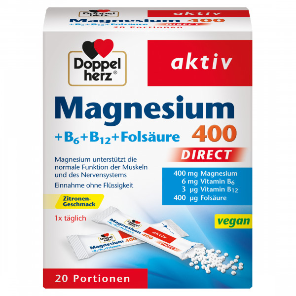Abbildung für DOPPELHERZ Magnesium+B Vitamine DIRECT Pellets