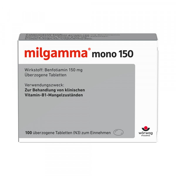 Abbildung für MILGAMMA mono 150 überzogene Tabletten