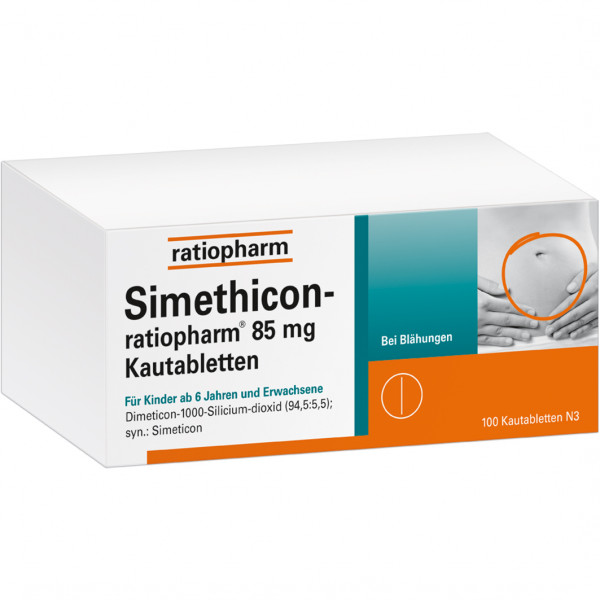 Abbildung für SIMETHICON-ratiopharm 85 mg Kautabletten