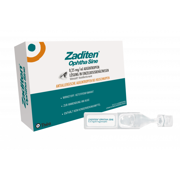 Abbildung für ZADITEN ophtha sine 0,25 mg/ml Augentr.Einzeldos.