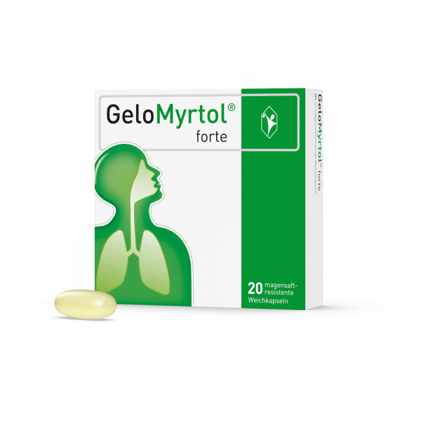 Abbildung für GeloMyrtol forte bei Sinusitis und Bronchitis mit Husten & Schnupfen