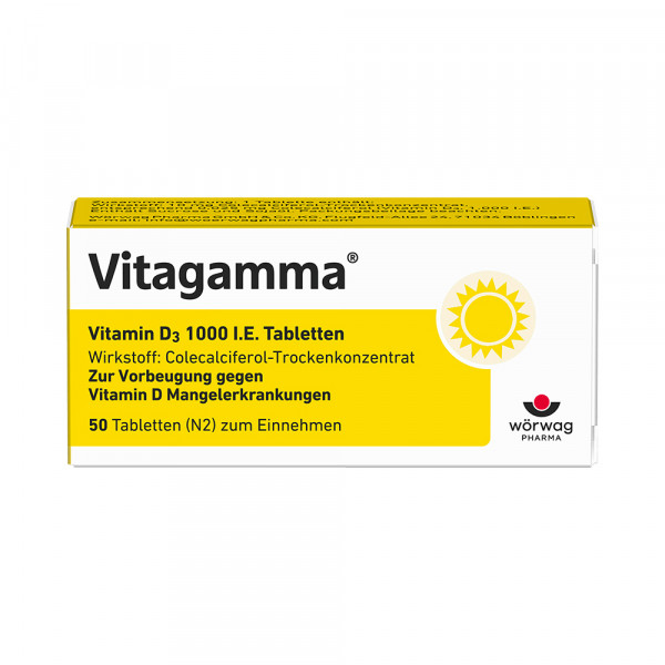 Abbildung für VITAGAMMA Vitamin D3 1.000 I.E. Tabletten