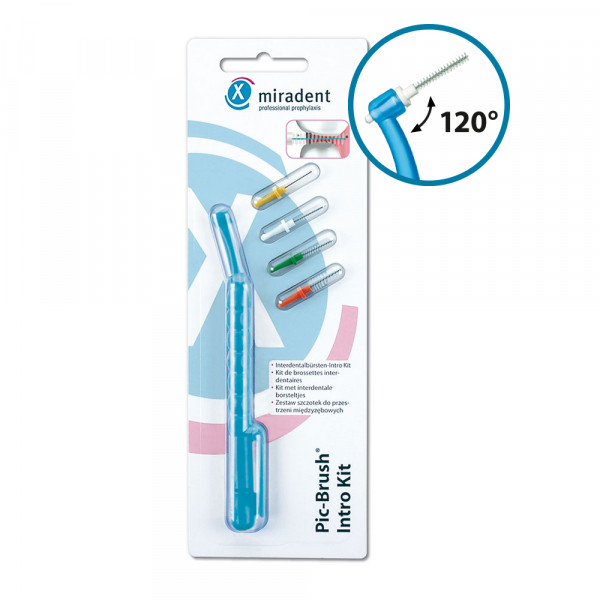 Abbildung für MIRADENT Interd.Pic-Brush Intro Kit 1H+4B.tra.blau