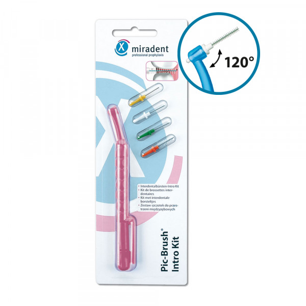 Abbildung für MIRADENT Interd.Pic-Brush Intro Kit 1H+4B.tra.pink
