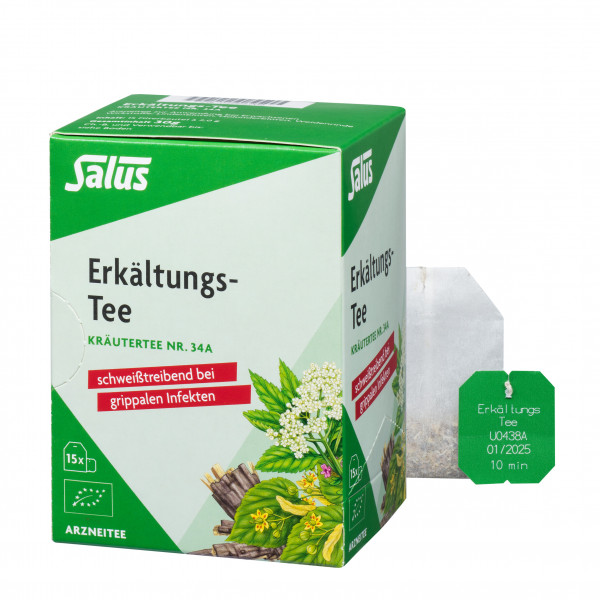 Abbildung für ERKÄLTUNGS-TEE Kräutertee Nr.34a Salus Filterbeut.