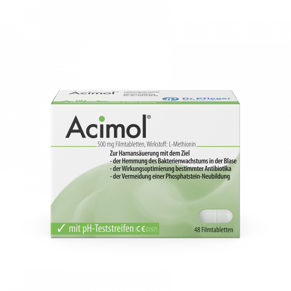 Abbildung für ACIMOL mit pH Teststreifen Filmtabletten