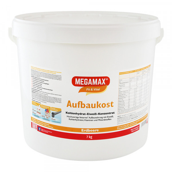 Abbildung für MEGAMAX Aufbaukost Erdbeere Pulver