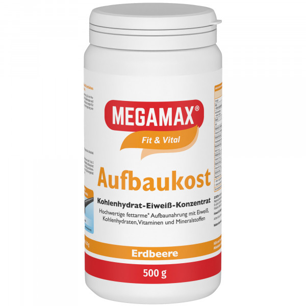 Abbildung für MEGAMAX Aufbaukost Erdbeere Pulver