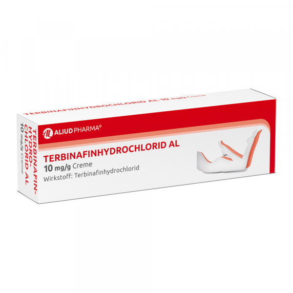 Abbildung für Terbinafinhydrochlorid AL 10 mg/g Creme bei Fußpilz