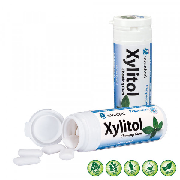 Abbildung für MIRADENT Xylitol Chewing Gum Minze