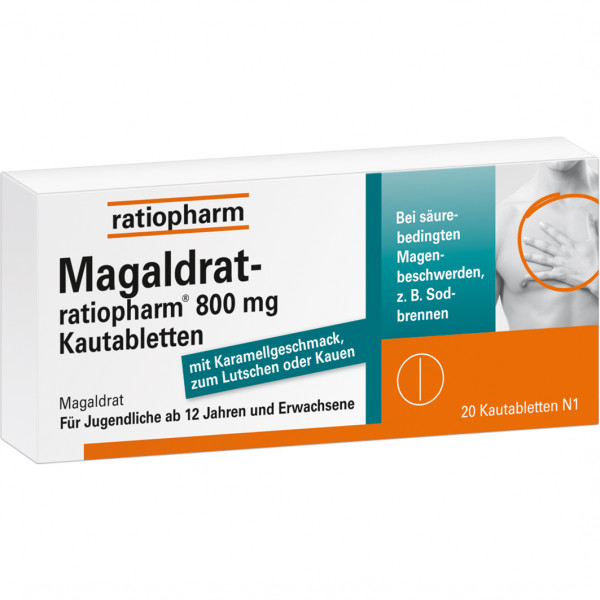 Abbildung für MAGALDRAT-ratiopharm 800 mg Tabletten