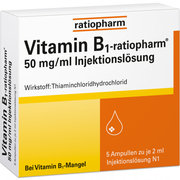 Abbildung für VITAMIN B1-RATIOPHARM 50 mg/ml Inj.Lsg.Ampullen