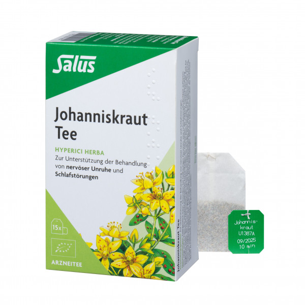 Abbildung für JOHANNISKRAUT ARZNEITEE Hyperici herba Salus Fbtl.