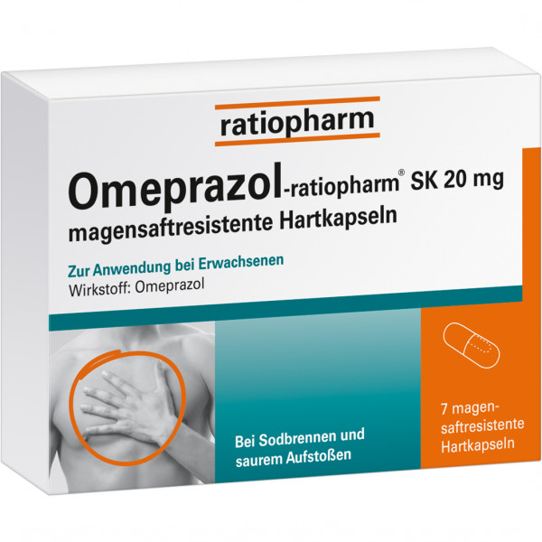 Abbildung für OMEPRAZOL-ratiopharm SK 20 mg magensaftr.Hartkaps.