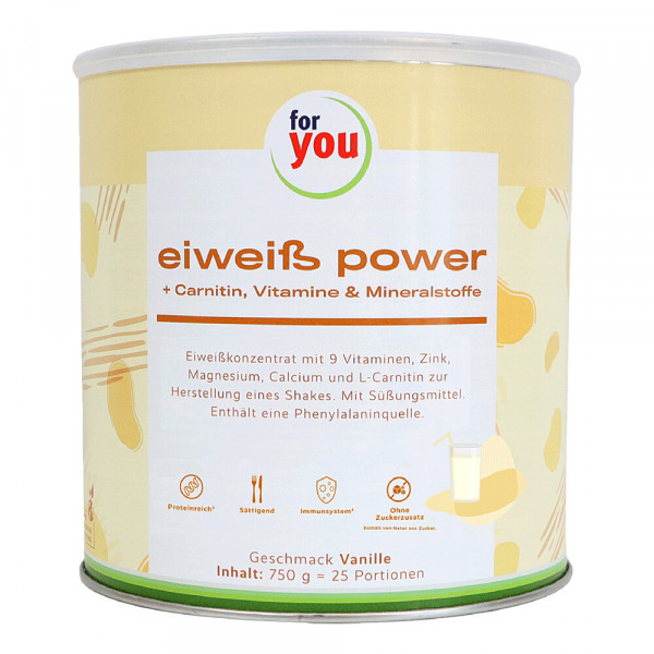 Abbildung für FOR YOU eiweiß power Vanille Pulver