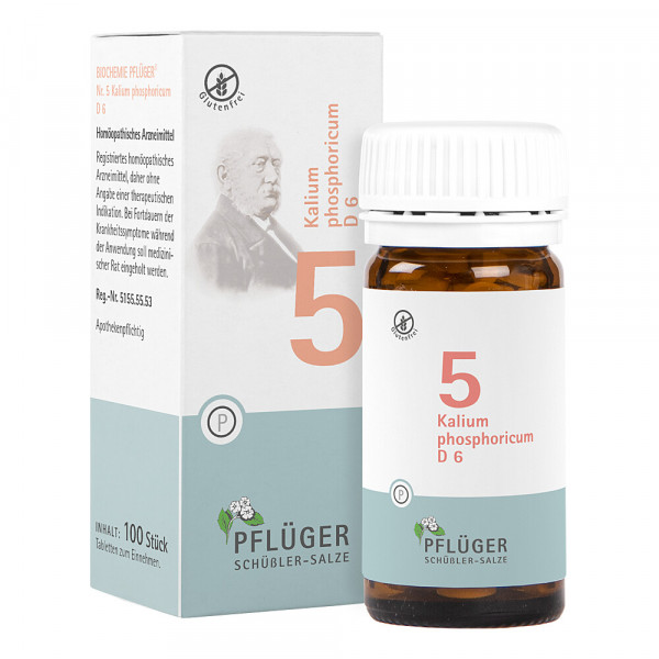 Abbildung für BIOCHEMIE Pflüger 5 Kalium phosphoricum D 6 Tabl.