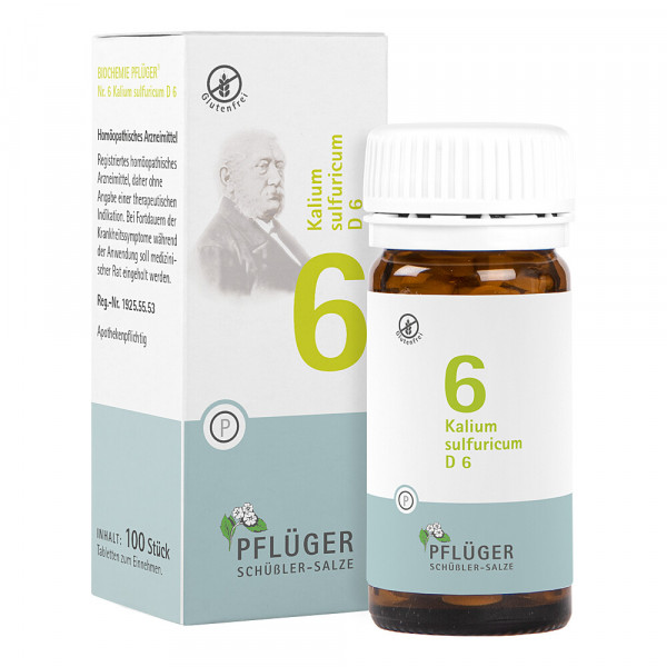 Abbildung für BIOCHEMIE Pflüger 6 Kalium sulfuricum D 6 Tabl.