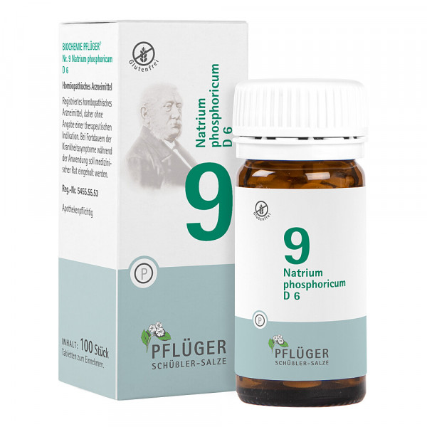 Abbildung für BIOCHEMIE Pflüger 9 Natrium phosphoricum D 6 Tabl.