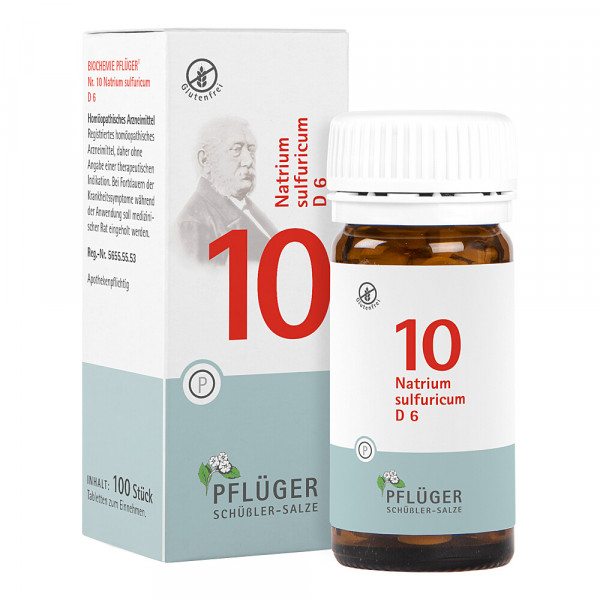 Abbildung für BIOCHEMIE Pflüger 10 Natrium sulfuricum D 6 Tabl.