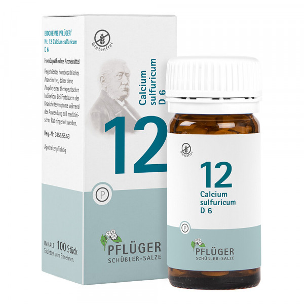 Abbildung für BIOCHEMIE Pflüger 12 Calcium sulfuricum D 6 Tabl.