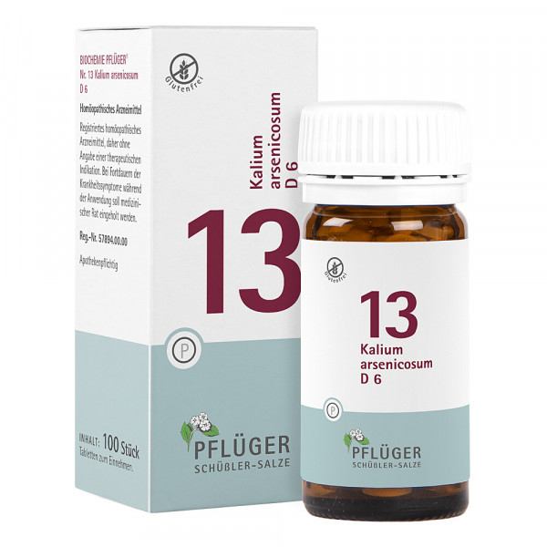 Abbildung für BIOCHEMIE Pflüger 13 Kalium arsenicosum D 6 Tabl.