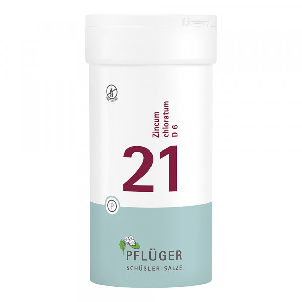 Abbildung für BIOCHEMIE Pflüger 21 Zincum chloratum D 6 Tabl.