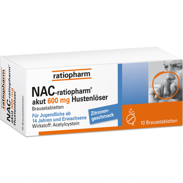 Abbildung für NAC-ratiopharm akut 600 mg Hustenlöser Brausetabl.