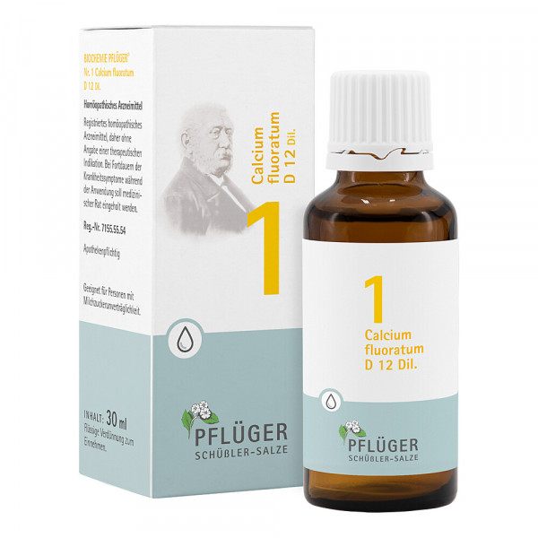 Abbildung für BIOCHEMIE Pflüger 1 Calcium fluoratum D 12 Tropfen