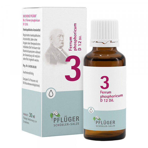 Abbildung für BIOCHEMIE Pflüger 3 Ferrum phosphoricum D 12 Tro.