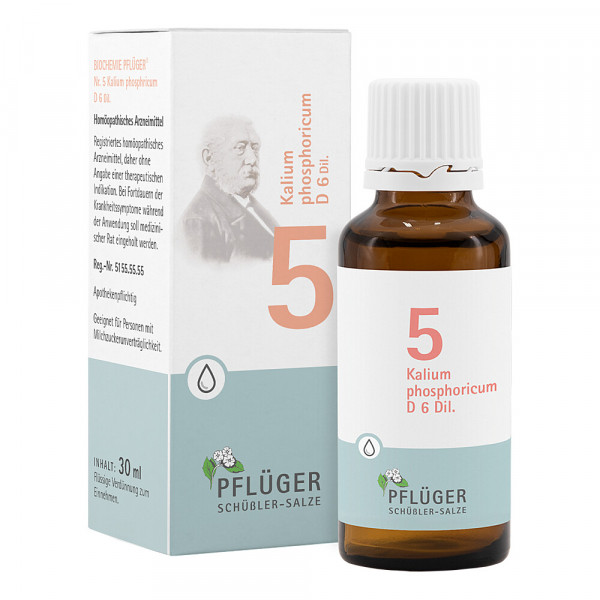 Abbildung für BIOCHEMIE Pflüger 5 Kalium phosphoricum D 6 Tropf.
