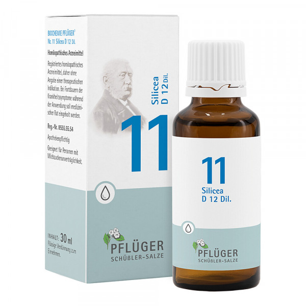 Abbildung für BIOCHEMIE Pflüger 11 Silicea D 12 Tropfen
