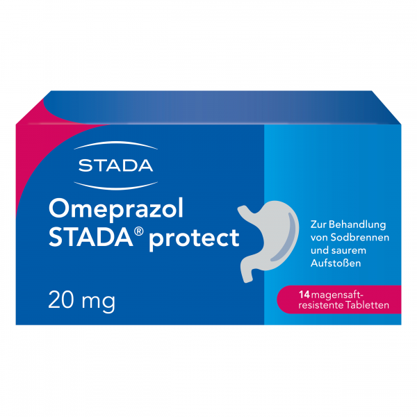 Abbildung für OMEPRAZOL STADA protect 20 mg magensaftr.Tabletten
