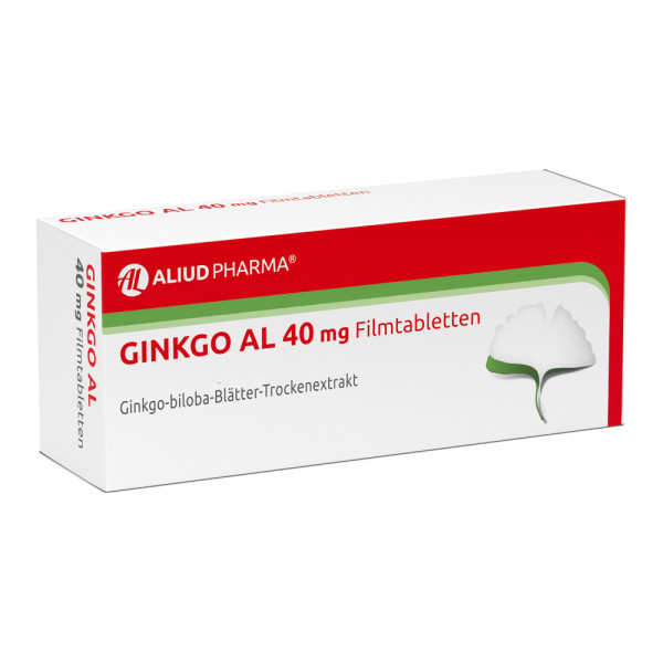 Abbildung für Ginkgo AL 40 mg Filmtabletten bei altersbedingten Gedächtniseinbußen mit leichter Demenz