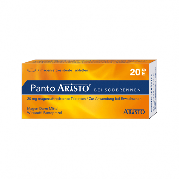Abbildung für PANTO Aristo bei Sodbrennen 20 mg magensaftr.Tabl.