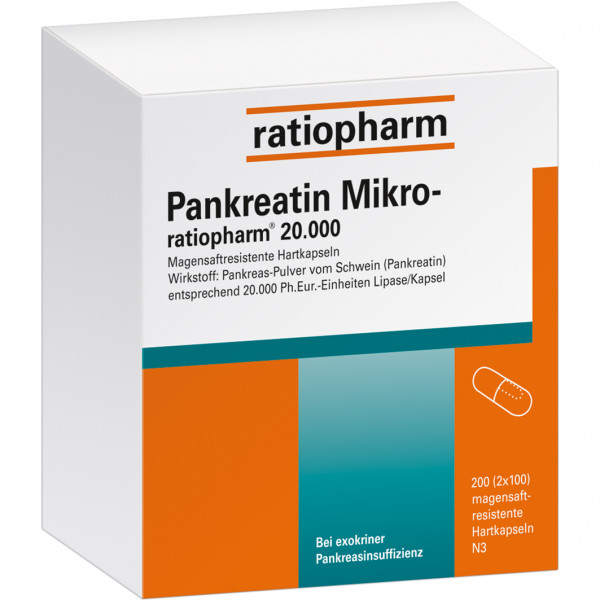 Abbildung für PANKREATIN Mikro-ratio.20.000 magensaftr.Hartkaps.