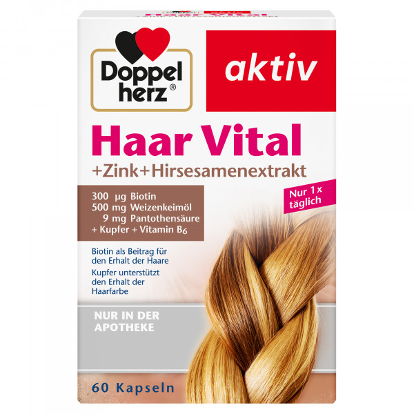 Abbildung für DOPPELHERZ Haar Vital+Zink+Hirseextrakt Kapseln