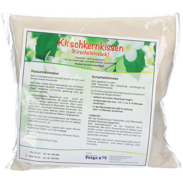 Abbildung für KIRSCHKERNKISSEN 24x24 cm natur