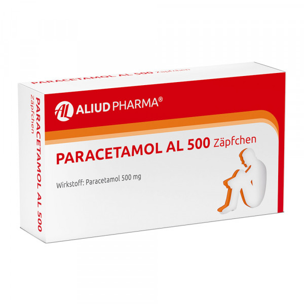 Abbildung für Paracetamol AL 500 Zäpfchen bei akuten Schmerzen und Fieber