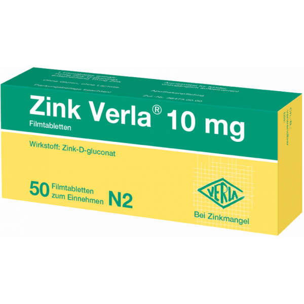 Abbildung für Zink Verla® 10 mg