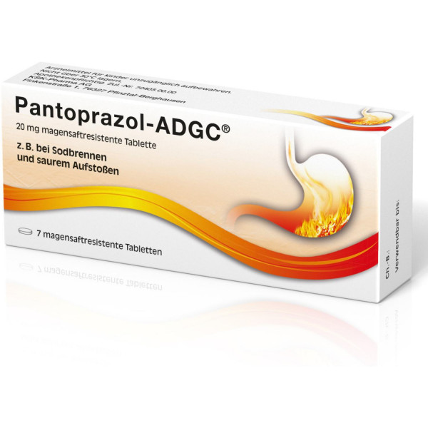 Abbildung für PANTOPRAZOL ADGC 20 mg magensaftres.Tabletten