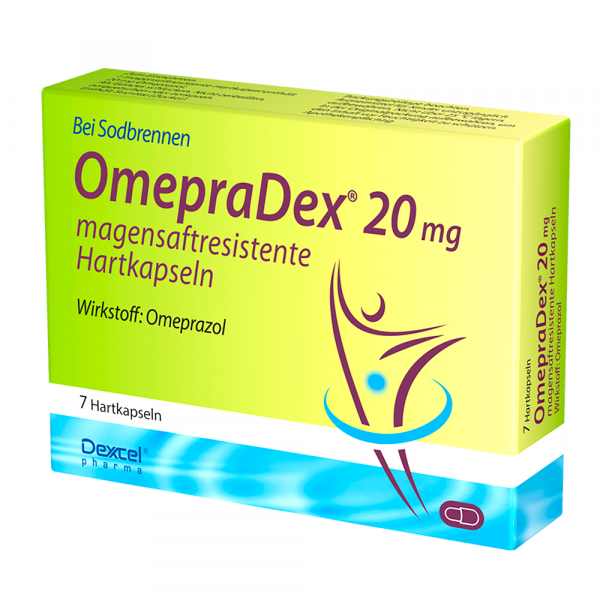 Abbildung für OMEPRADEX 20 mg magensaftresistente Hartkapseln