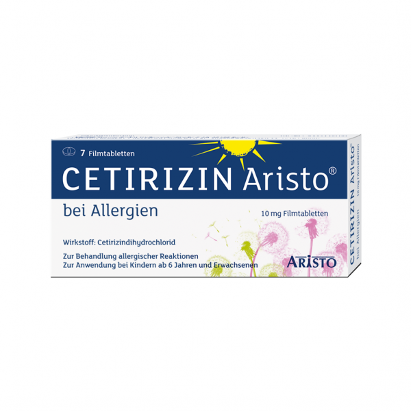 Abbildung für CETIRIZIN Aristo bei Allergien 10 mg Filmtabletten