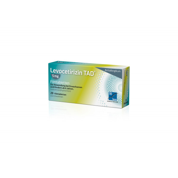 Abbildung für LEVOCETIRIZIN TAD 5 mg Filmtabletten