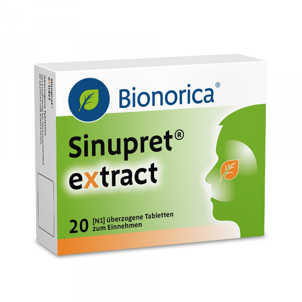 Abbildung für SINUPRET extract überzogene Tabletten bei akuten, unkomplizierten Entzündungen der Nasennebenhöhlen