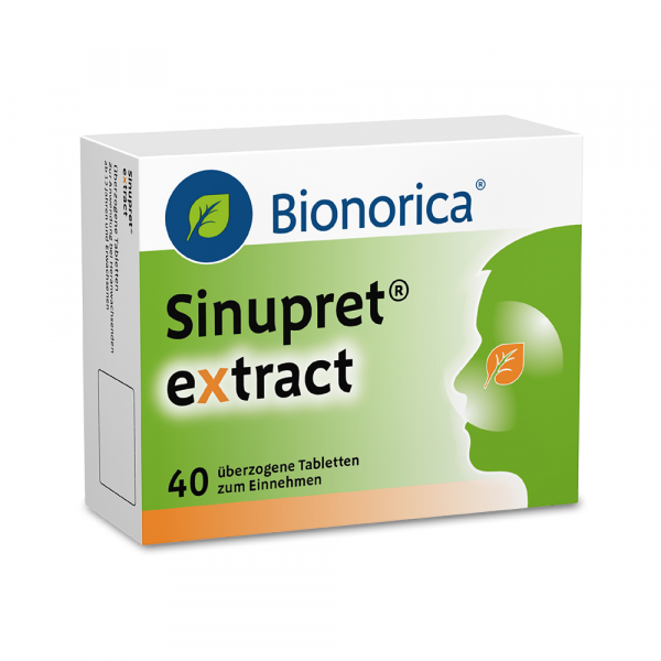 Abbildung für SINUPRET extract überzogene Tabletten bei akuten, unkomplizierten Entzündungen der Nasennebenhöhlen
