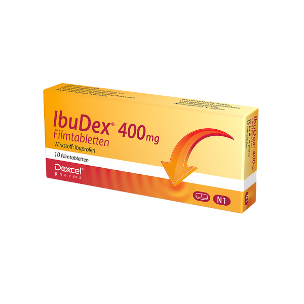 Abbildung für IBUDEX 400 mg Ibuprofen Filmtabletten