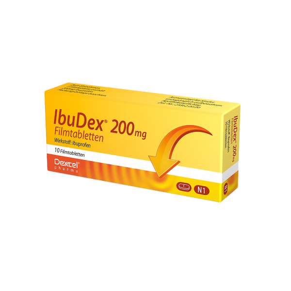 Abbildung für IBUDEX 200 mg Ibuprofen Filmtabletten